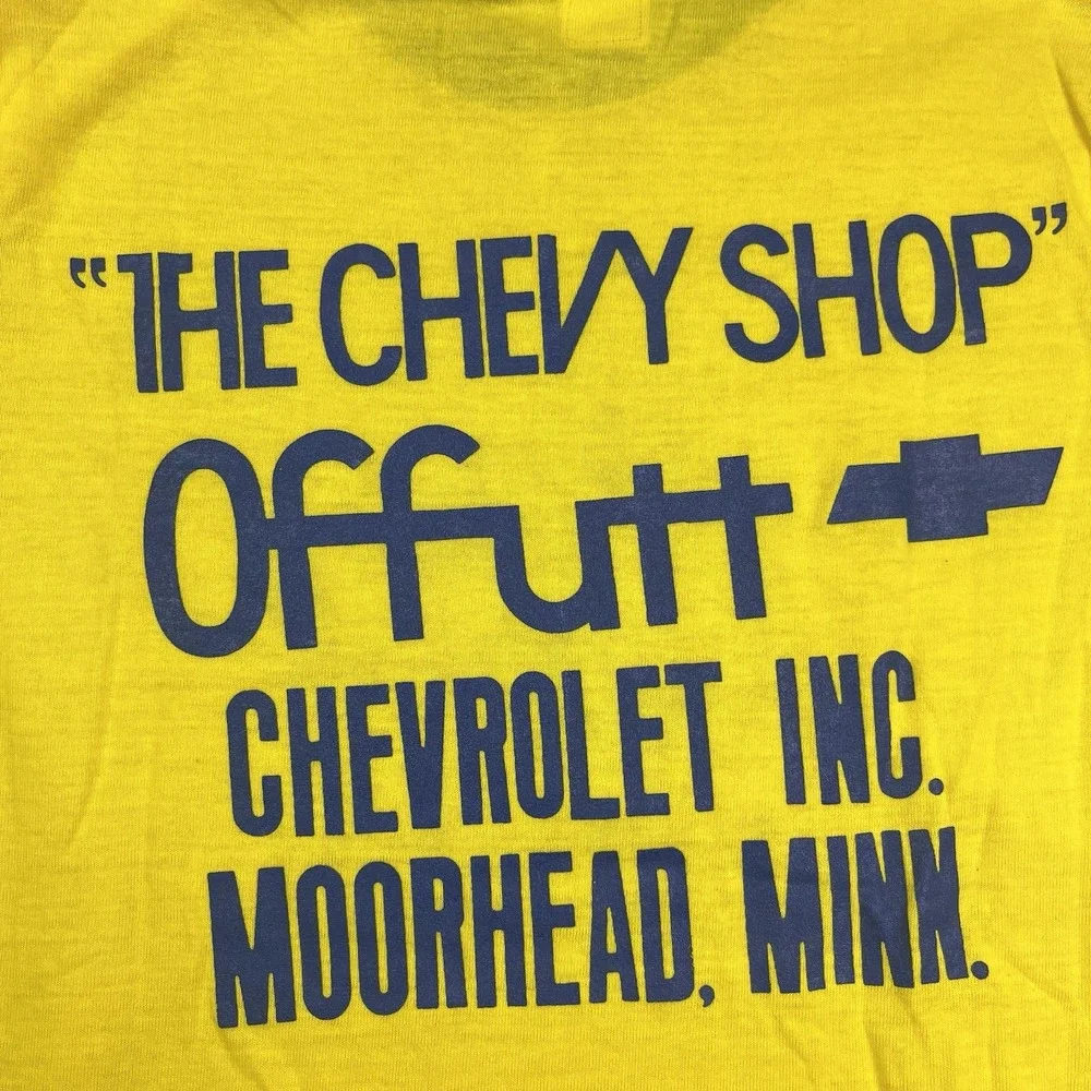 Vintage 1970s Red‎ River Valley Corvette Club Car T Shirt 